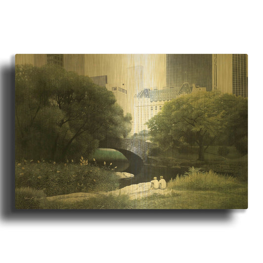 'R829D - Summer Days' By Diane Romanello Gold Metal Wall Art