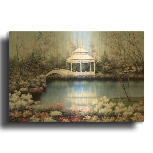 'R842D - Now and Forever' By Diane Romanello Gold Metal Wall Art