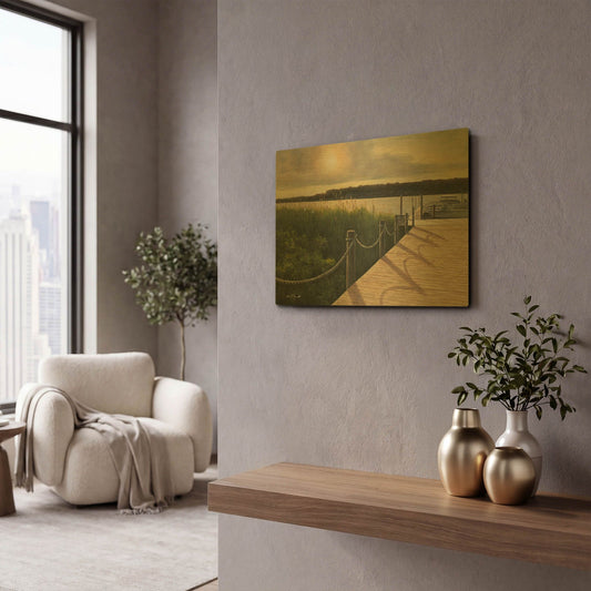 'R861D - Listen To Your Heart' By Diane Romanello Gold Metal Wall Art