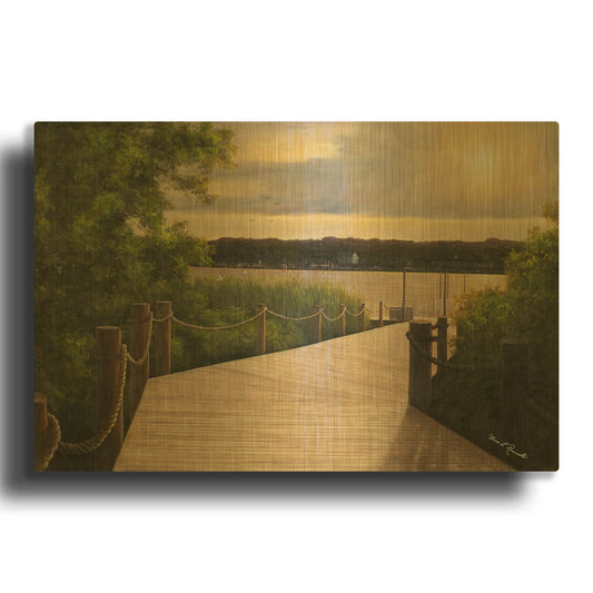 'R862D - Almost There' By Diane Romanello Gold Metal Wall Art