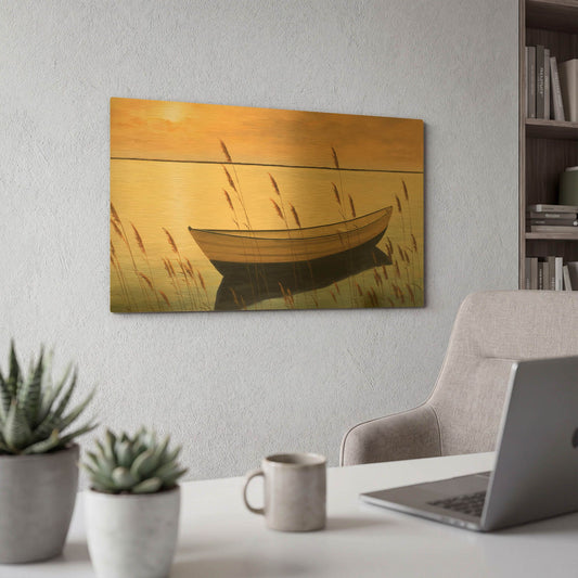 'R867D - Trading Places' By Diane Romanello Gold Metal Wall Art