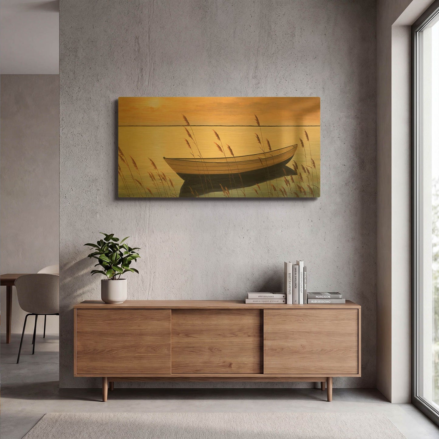 'R867D - Trading Places' By Diane Romanello Gold Metal Wall Art