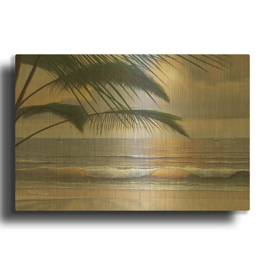 'R1126D - Paradisio' By Diane Romanello Gold Metal Wall Art