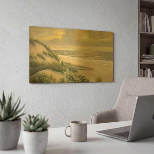 'R1199D - Meditation' By Diane Romanello Gold Metal Wall Art