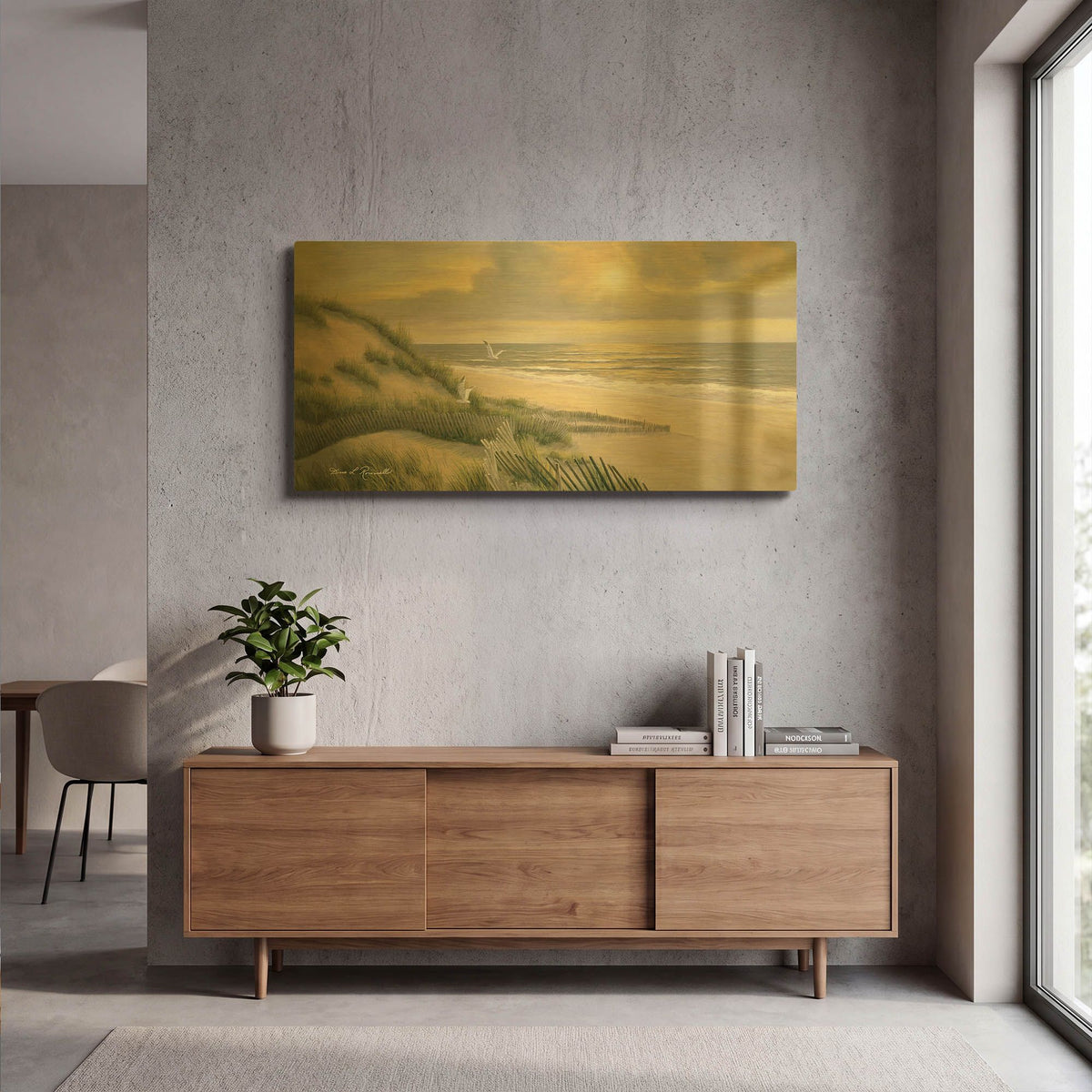 'R1199D - Meditation' By Diane Romanello Gold Metal Wall Art