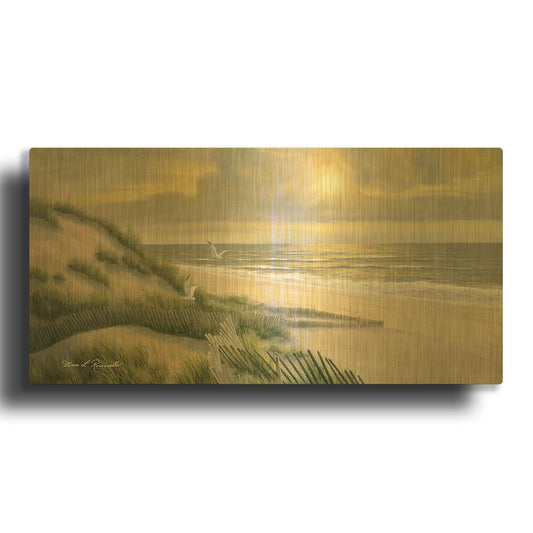 'R1199D - Meditation' By Diane Romanello Gold Metal Wall Art