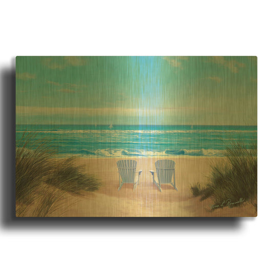 'R1385D - Among Friends II' By Diane Romanello Gold Metal Wall Art