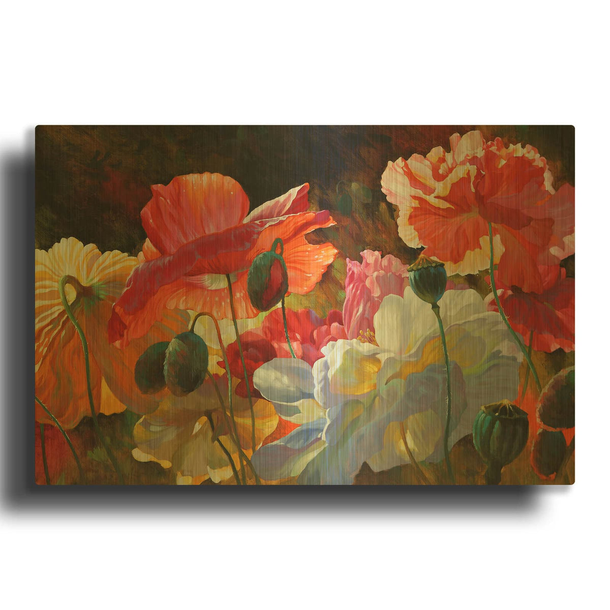 'Summer Radiance' By Emma Styles Gold Metal Wall Art