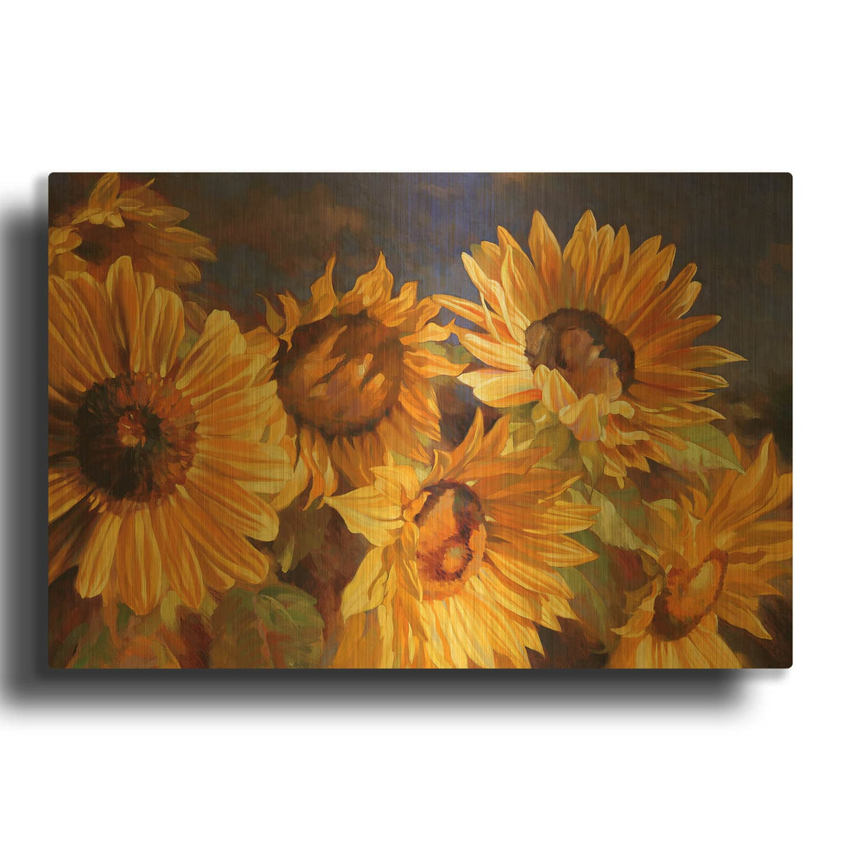 'Sunflower' By Emma Styles Gold Metal Wall Art