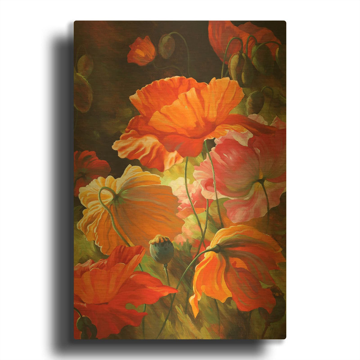 'Springtime Blossoms' By Emma Styles Gold Metal Wall Art