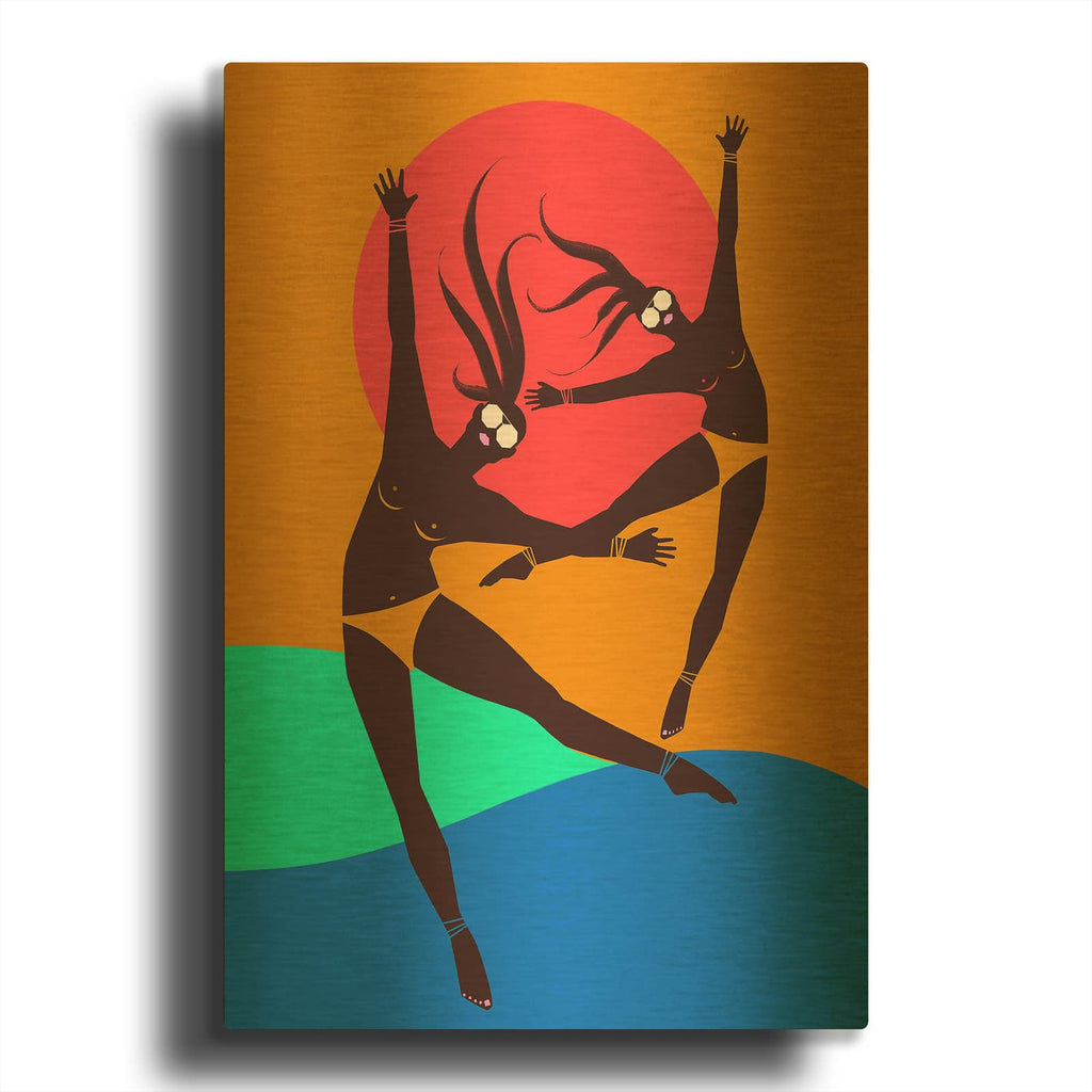 'It's a Vibe' By Erin K. Robinson Gold Metal Wall Art