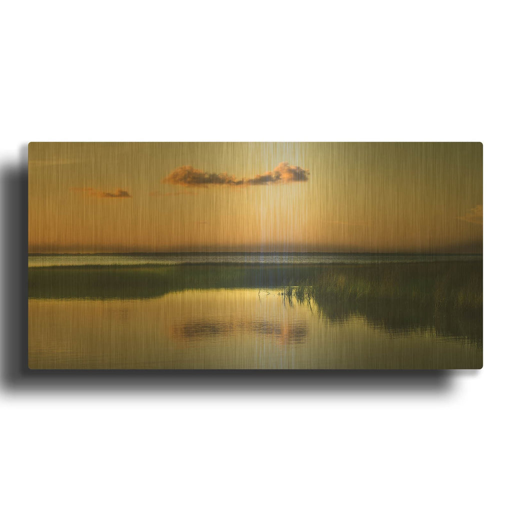 'Of Love & Solitude' By Eunika Rogers Gold Metal Wall Art