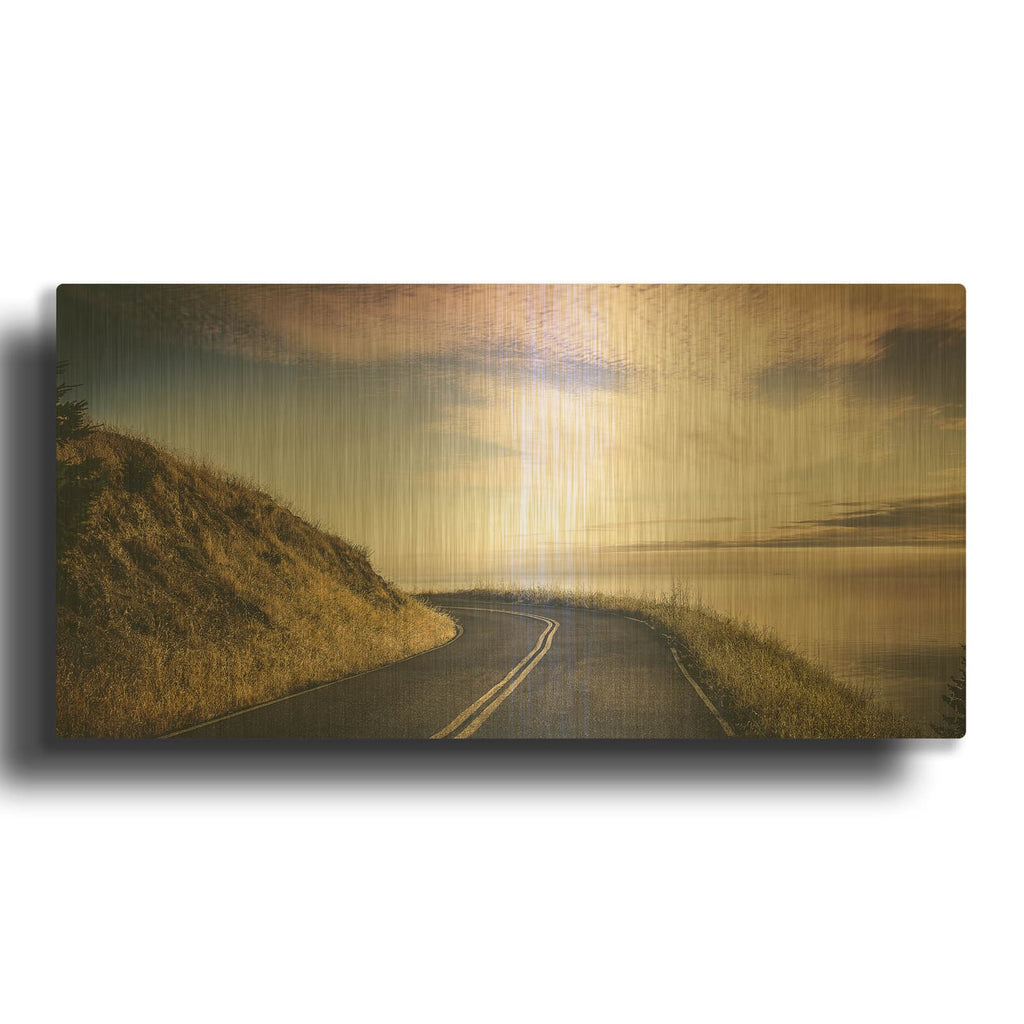 'Turning Until' By Eunika Rogers Gold Metal Wall Art