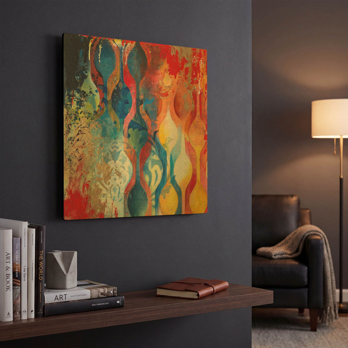 'Clarity of Thought' By Heather Noel Robinson Gold Metal Wall Art