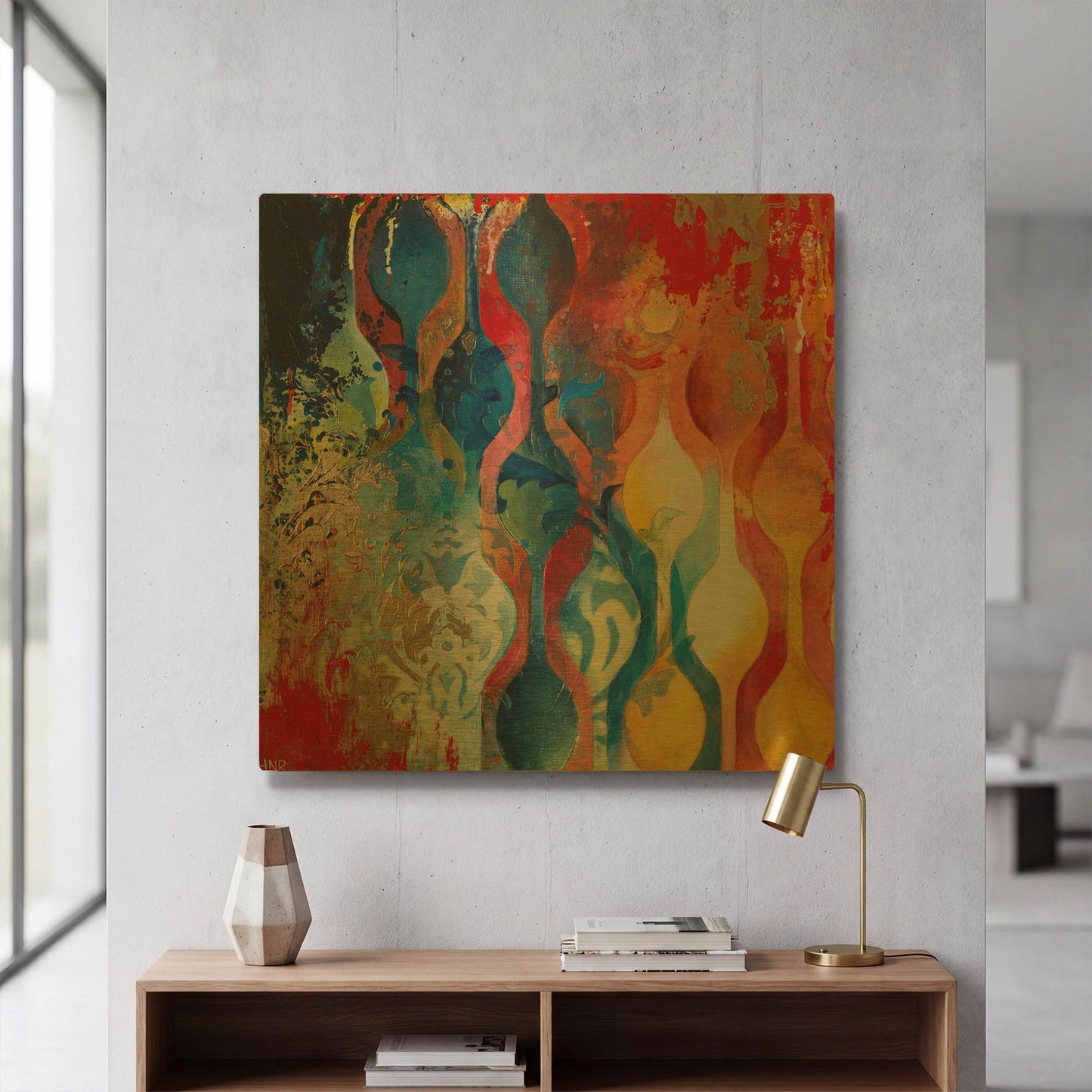 'Clarity of Thought' By Heather Noel Robinson Gold Metal Wall Art
