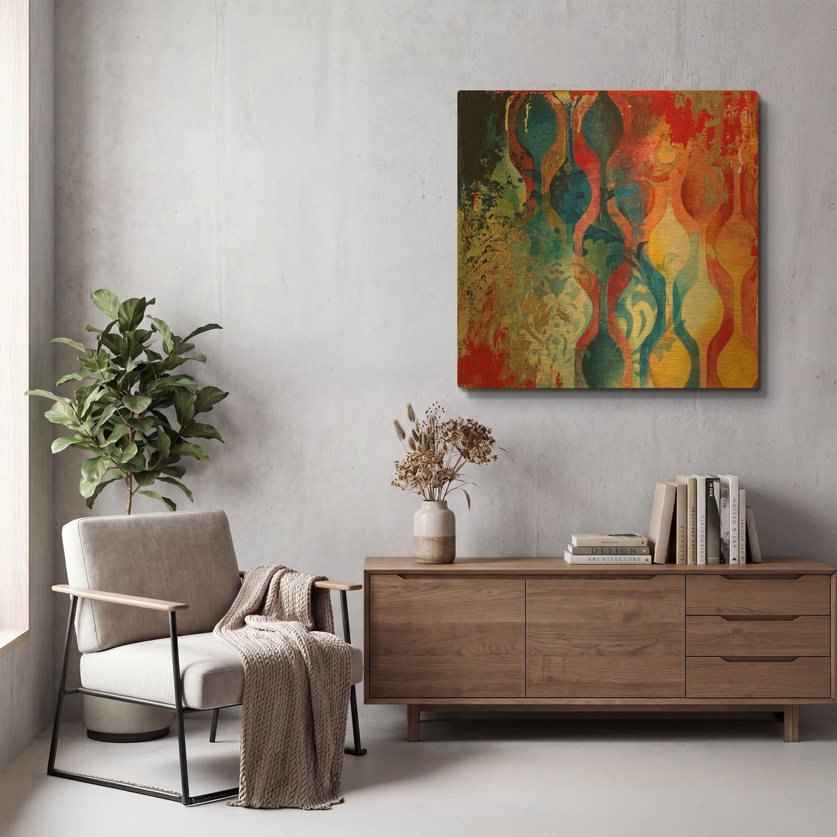 'Clarity of Thought' By Heather Noel Robinson Gold Metal Wall Art