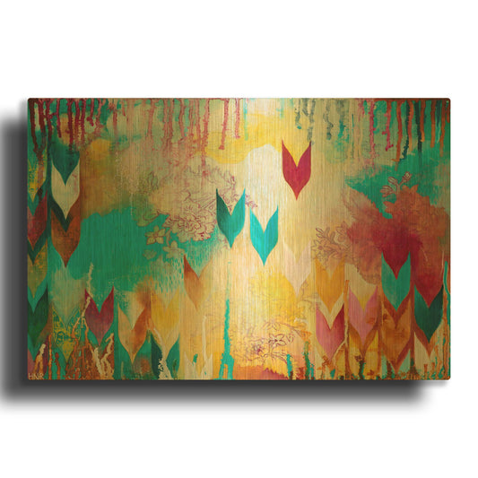 'Life is Good' By Heather Noel Robinson Gold Metal Wall Art