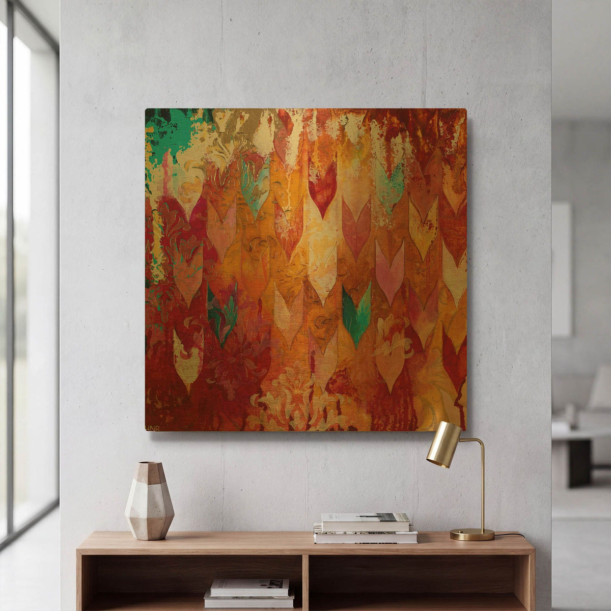 'Love Falls From The Sky' By Heather Noel Robinson Gold Metal Wall Art
