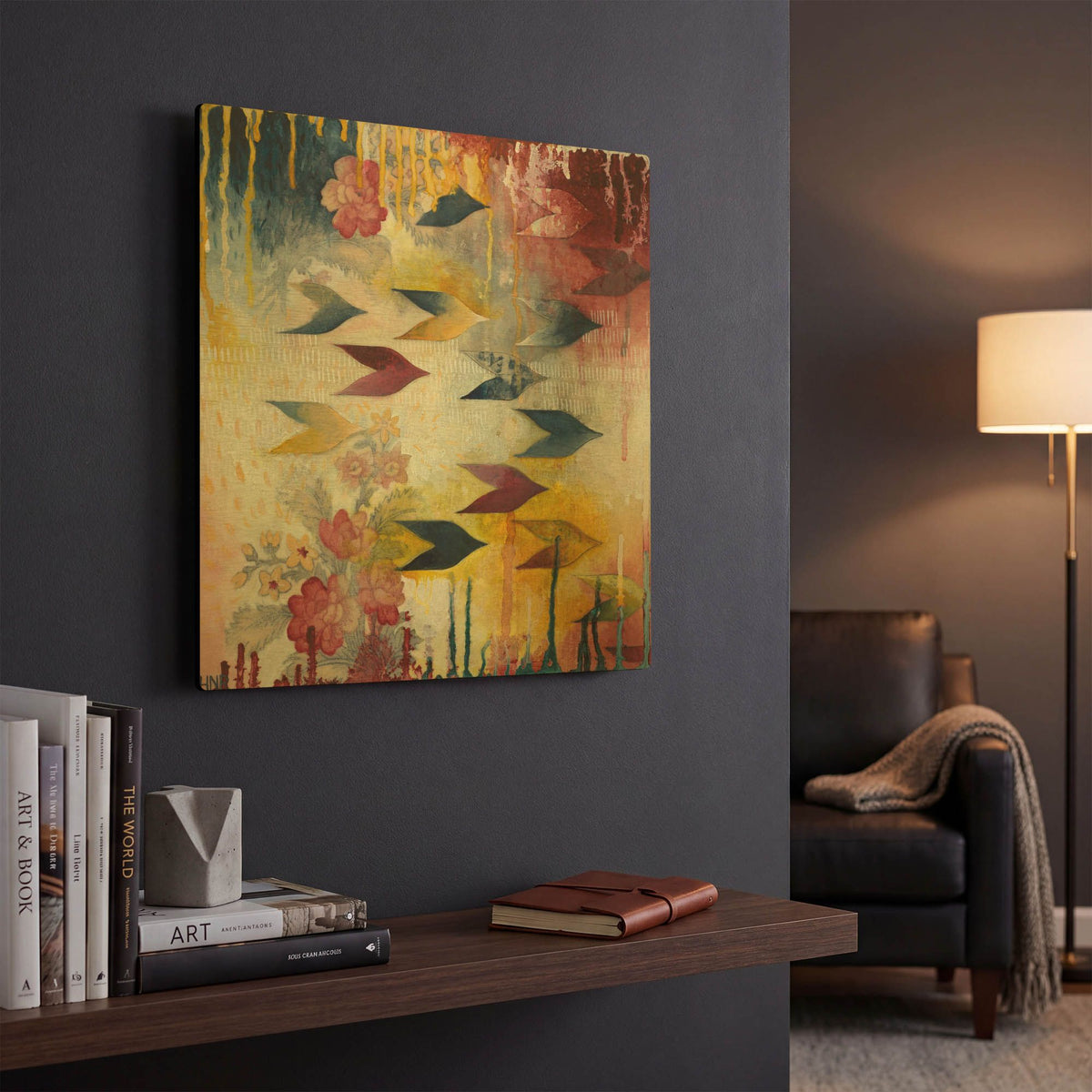 'Orpheus' By Heather Noel Robinson Gold Metal Wall Art