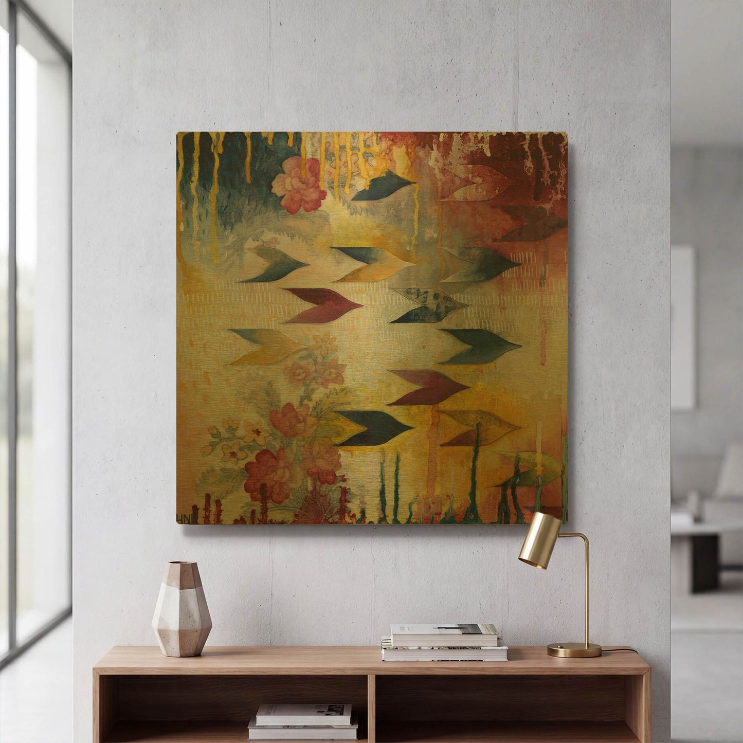 'Orpheus' By Heather Noel Robinson Gold Metal Wall Art