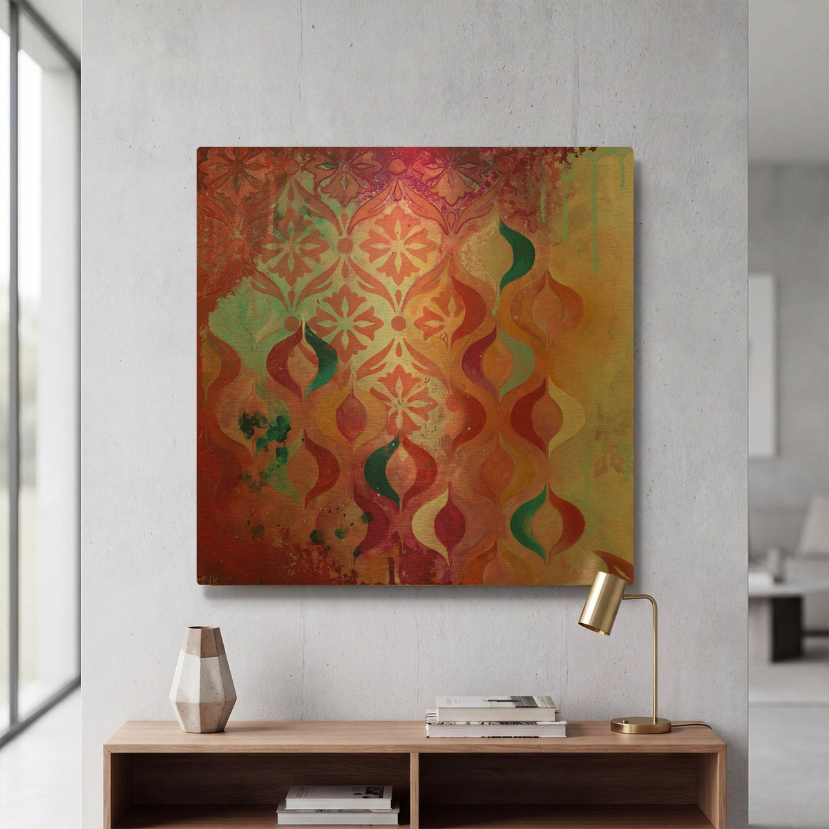 'Sweet Hot' By Heather Noel Robinson Gold Metal Wall Art