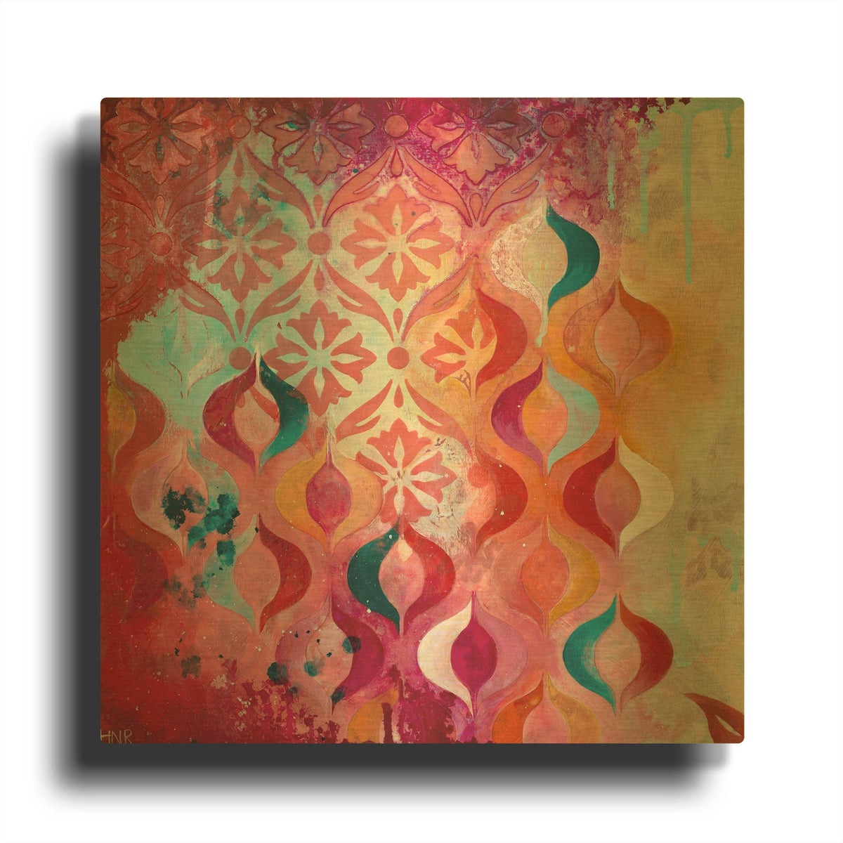 'Sweet Hot' By Heather Noel Robinson Gold Metal Wall Art