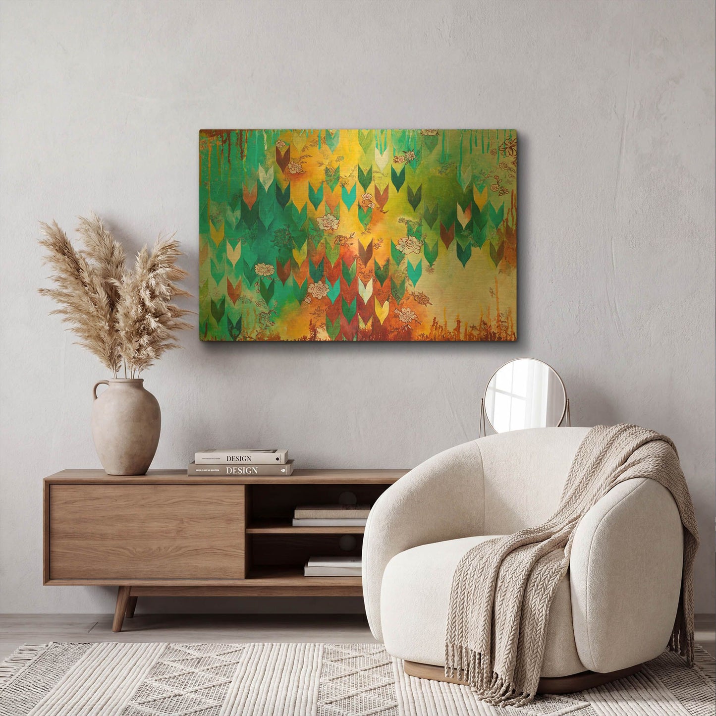 'The Key to Happiness' By Heather Noel Robinson Gold Metal Wall Art