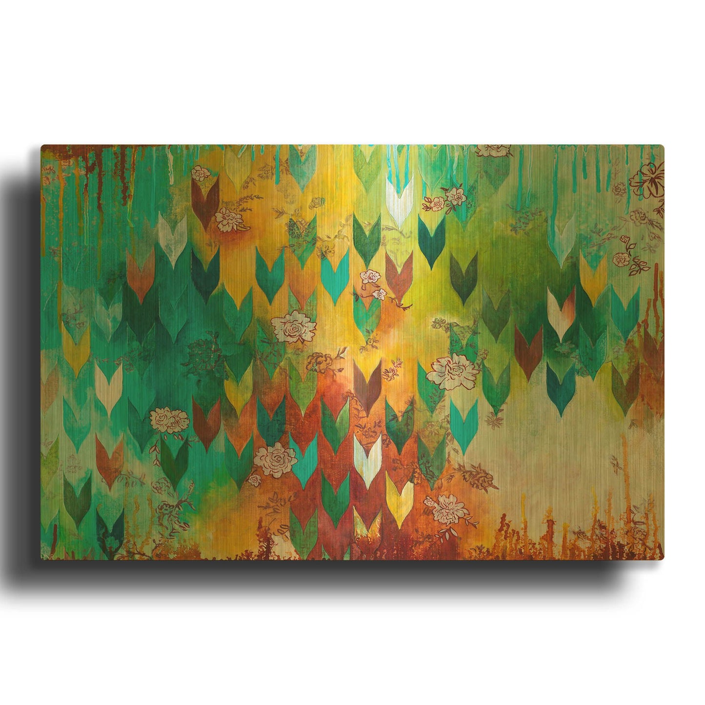 'The Key to Happiness' By Heather Noel Robinson Gold Metal Wall Art