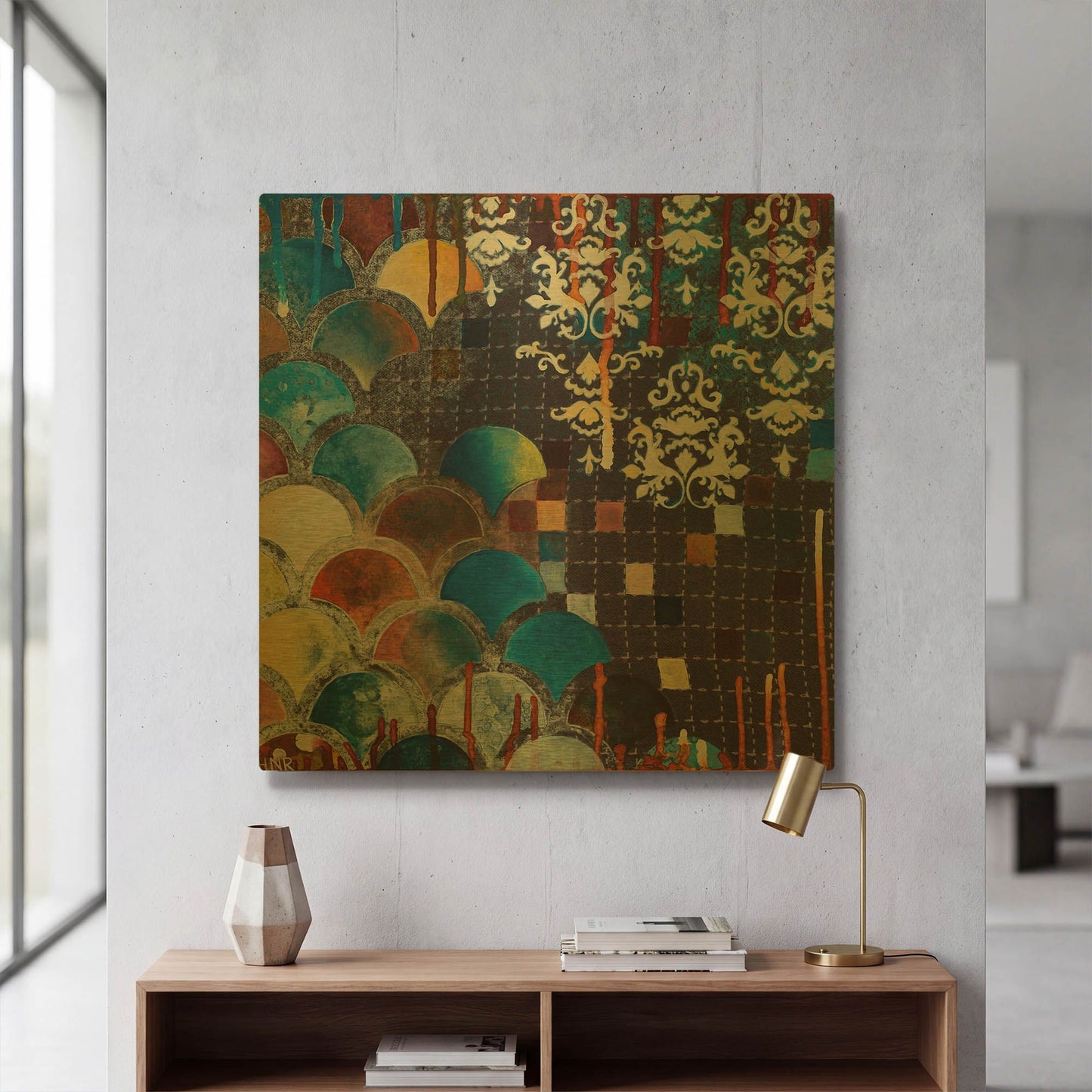 'Gingko' By Heather Noel Robinson Gold Metal Wall Art