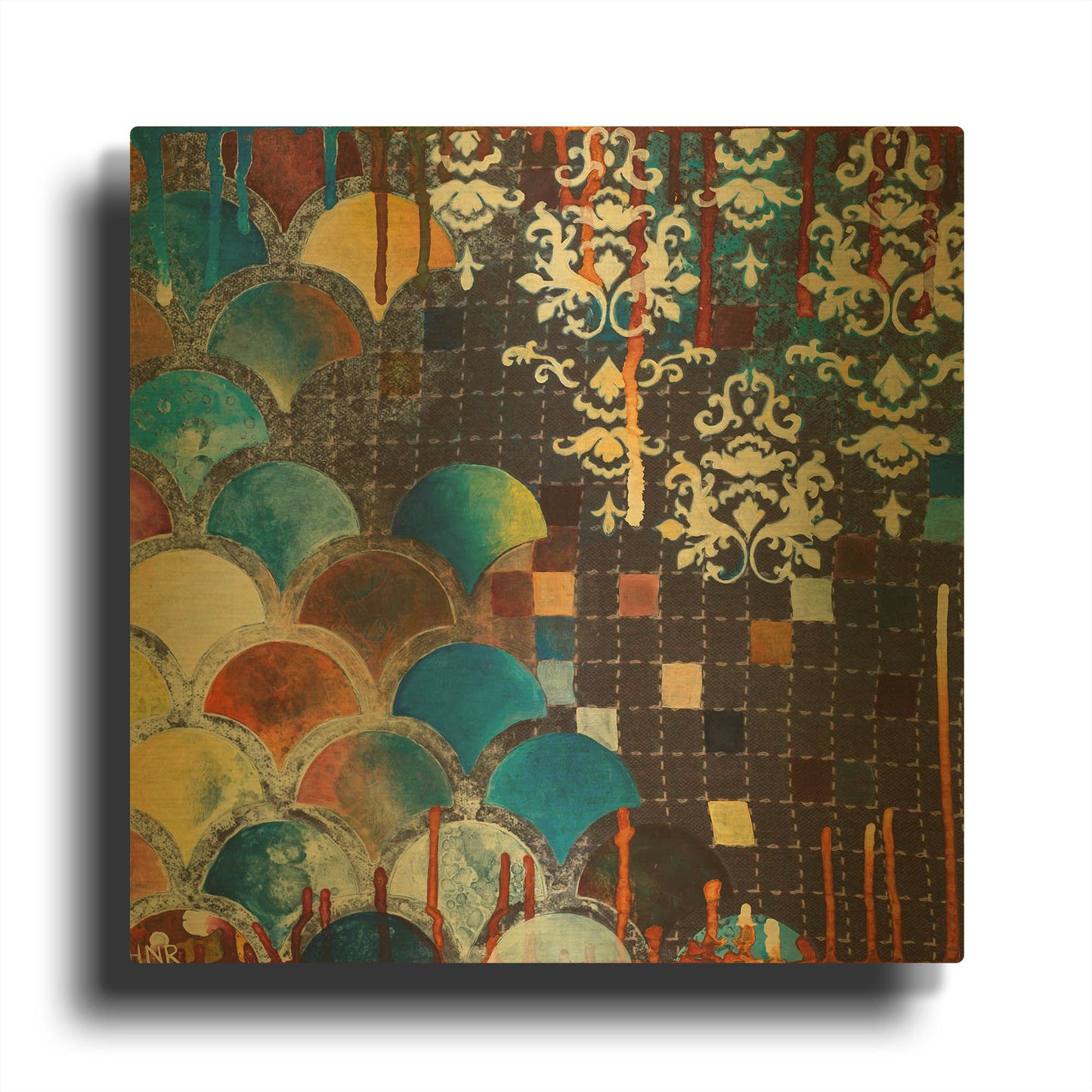 'Gingko' By Heather Noel Robinson Gold Metal Wall Art