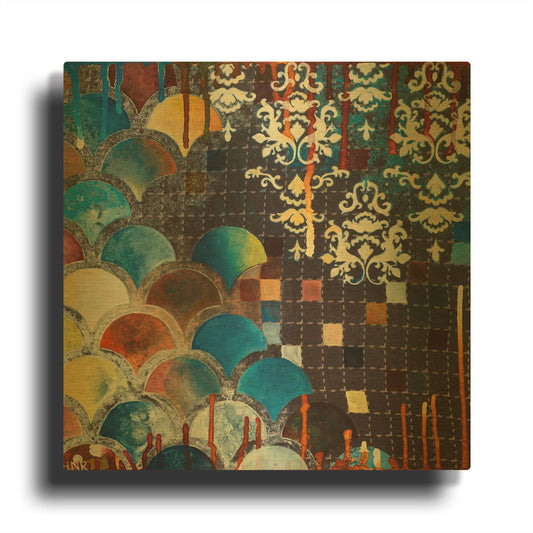 'Gingko' By Heather Noel Robinson Gold Metal Wall Art