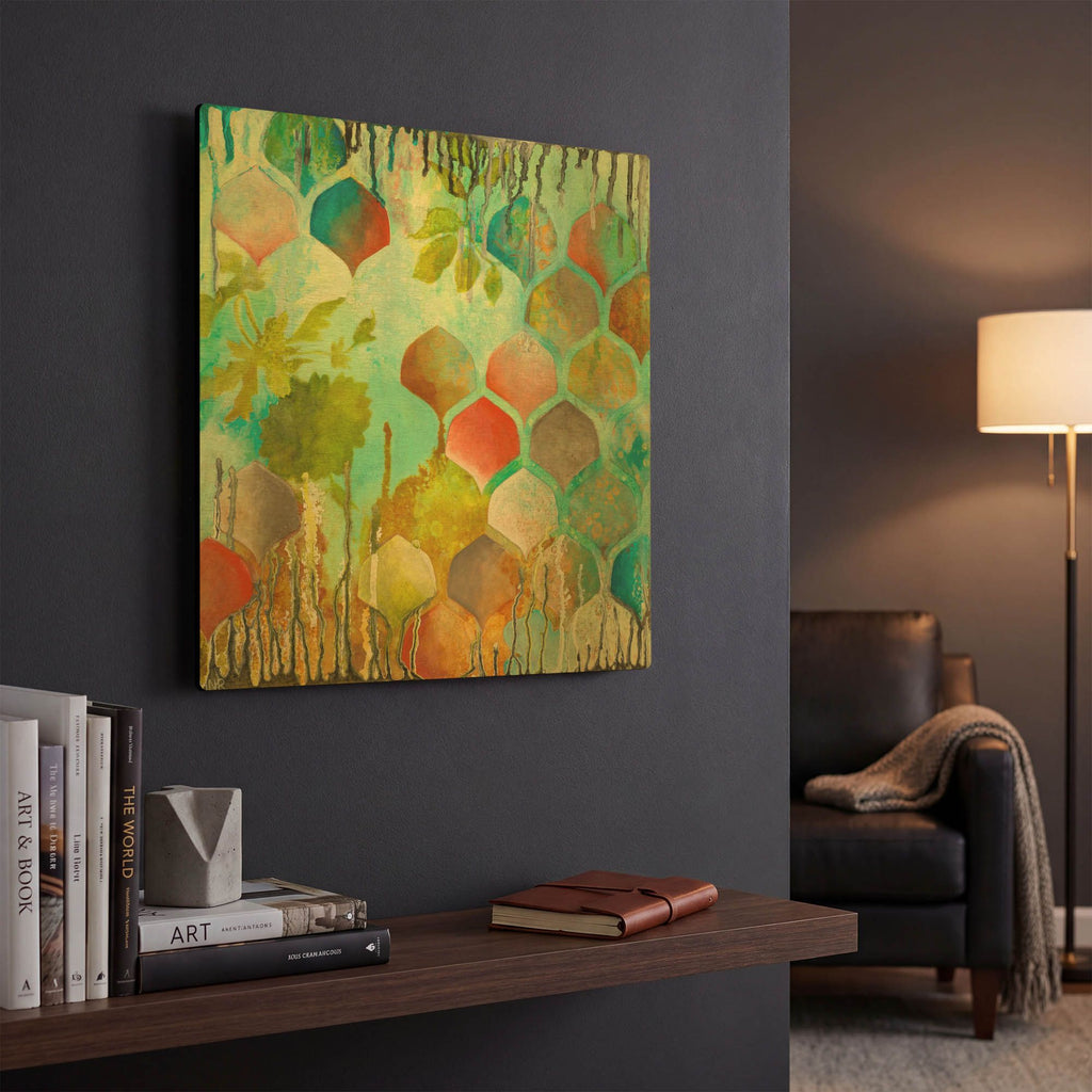 'Sprightly' By Heather Noel Robinson Gold Metal Wall Art