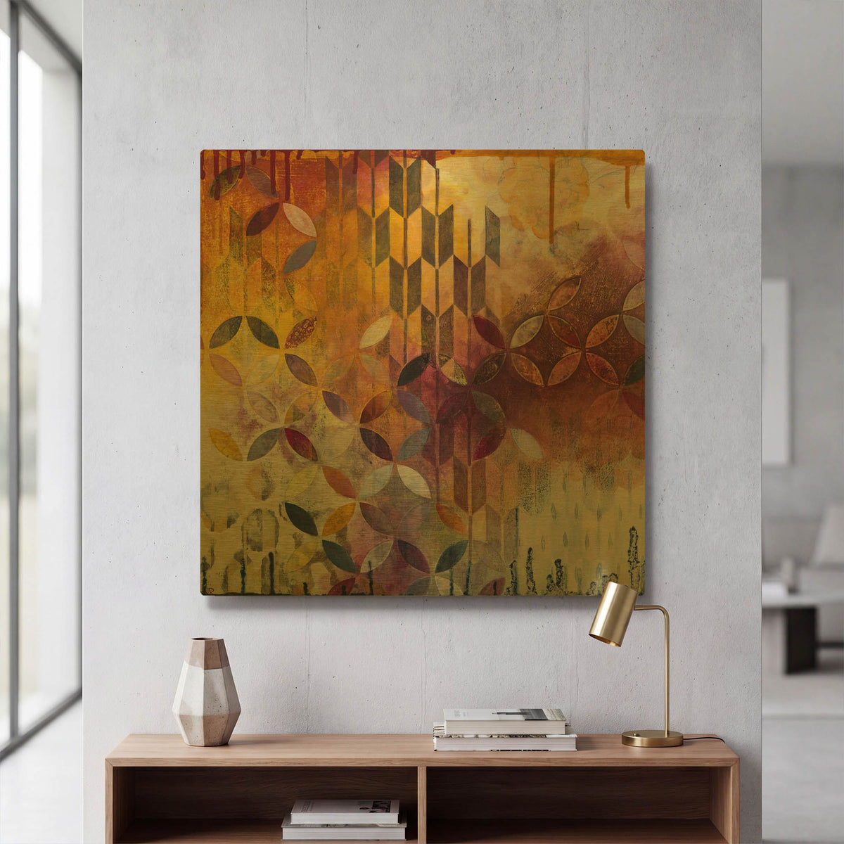 'Confidently' By Heather Noel Robinson Gold Metal Wall Art