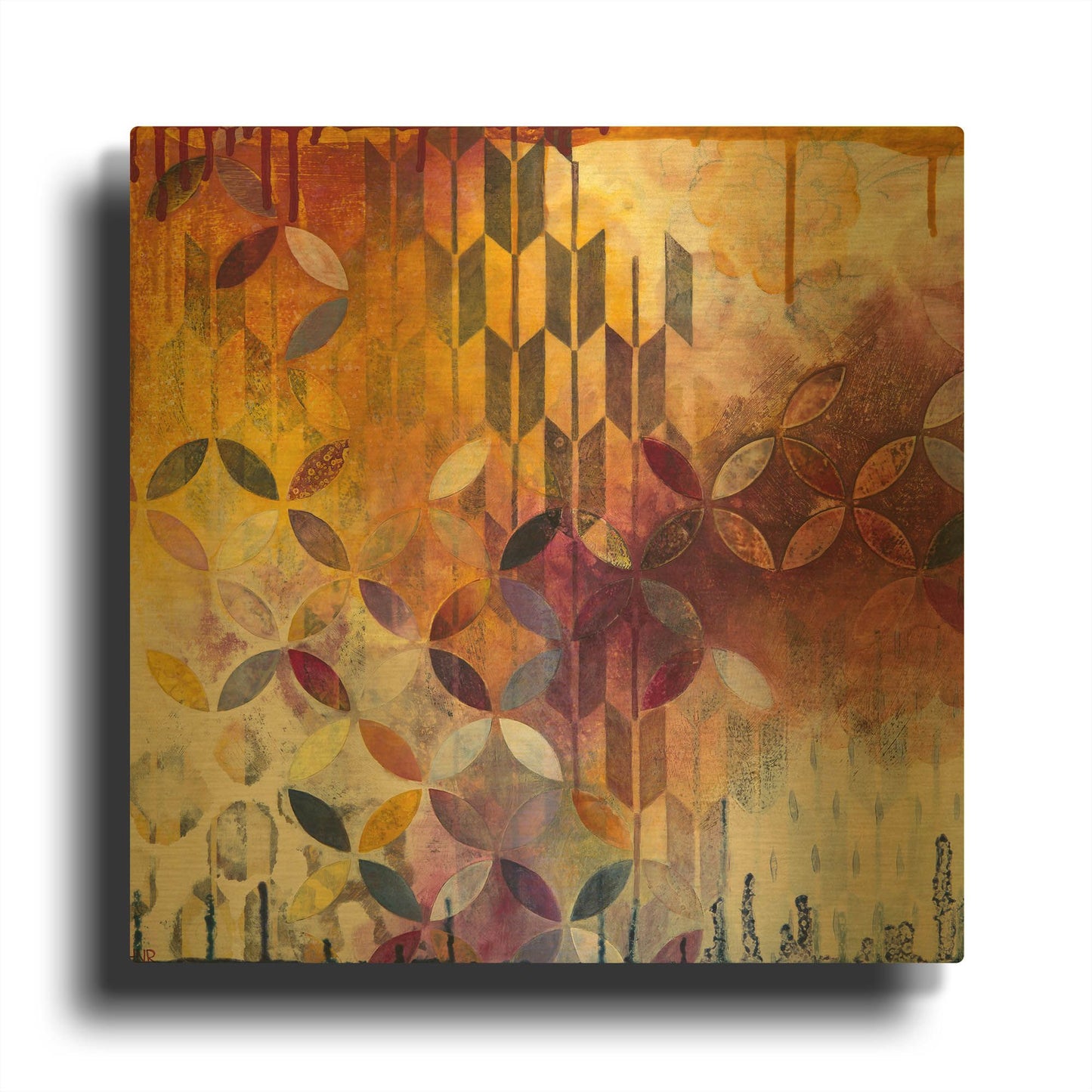 'Confidently' By Heather Noel Robinson Gold Metal Wall Art