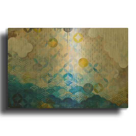 'Float' By Heather Noel Robinson Gold Metal Wall Art