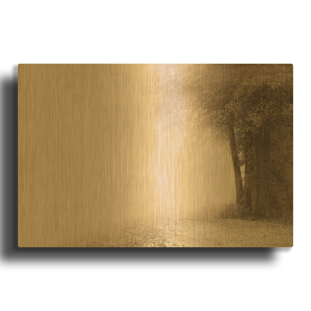 'Gate to Infinity' By Igor Svibilsky Gold Metal Wall Art