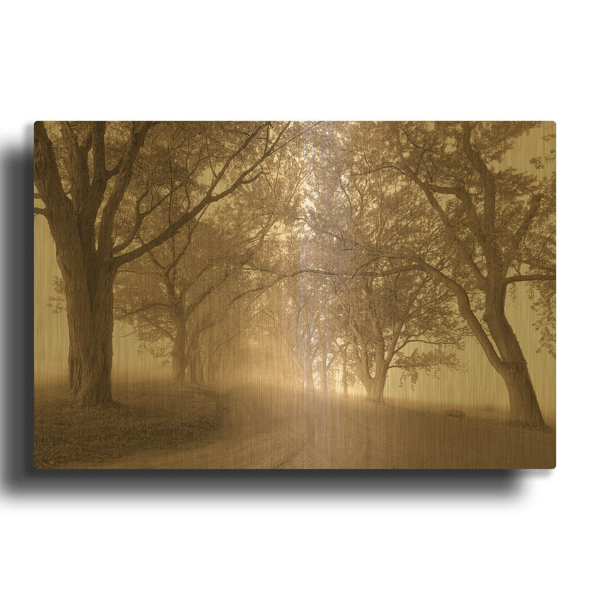 'Guardians of the Road' By Igor Svibilsky Gold Metal Wall Art