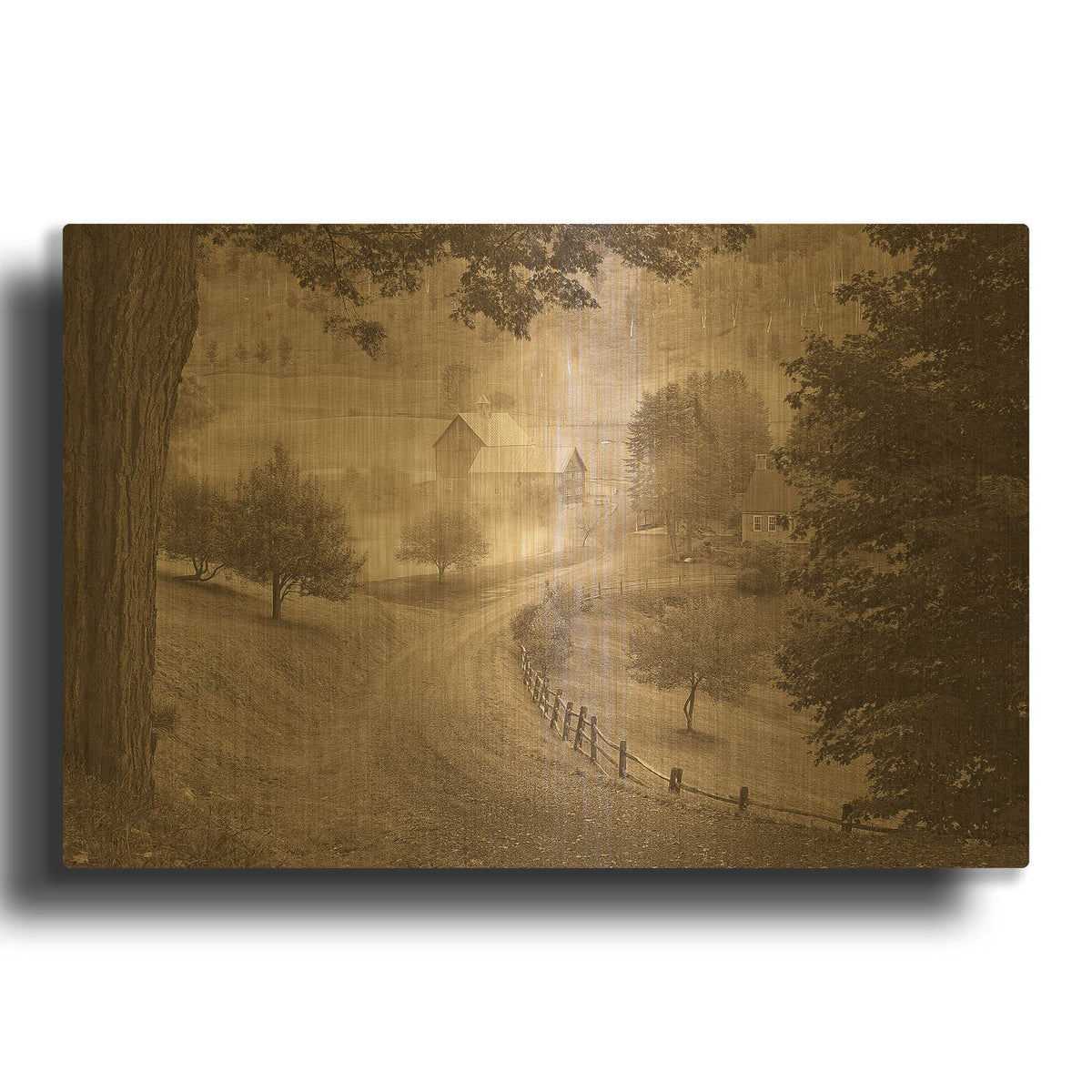 'Sleepy Hollow' By Igor Svibilsky Gold Metal Wall Art