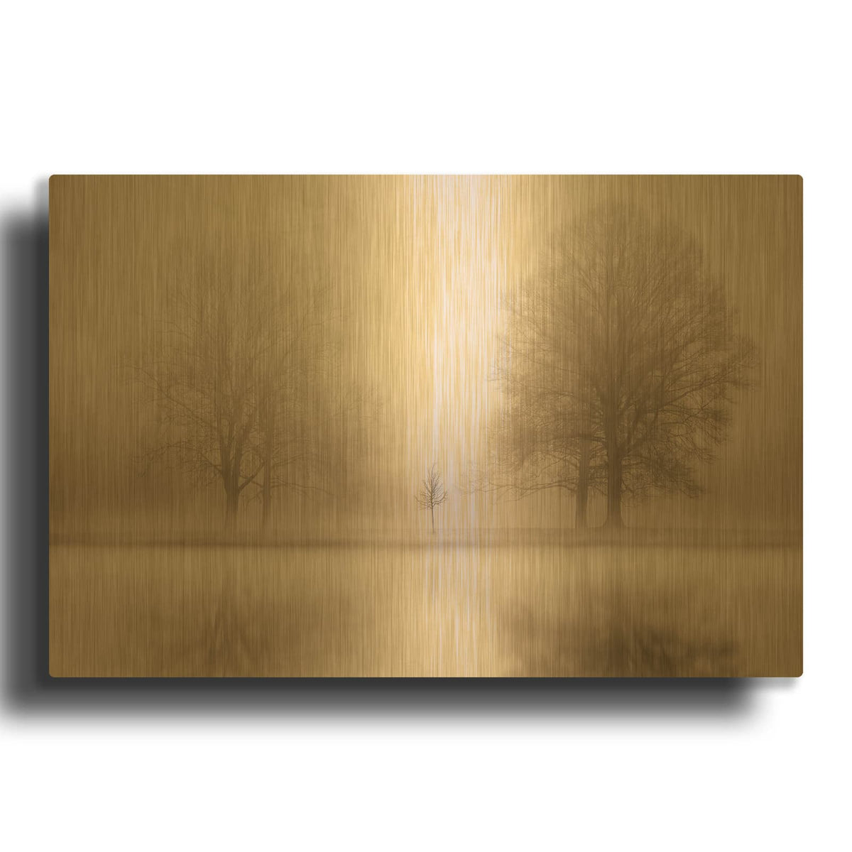 'The Family' By Igor Svibilsky Gold Metal Wall Art