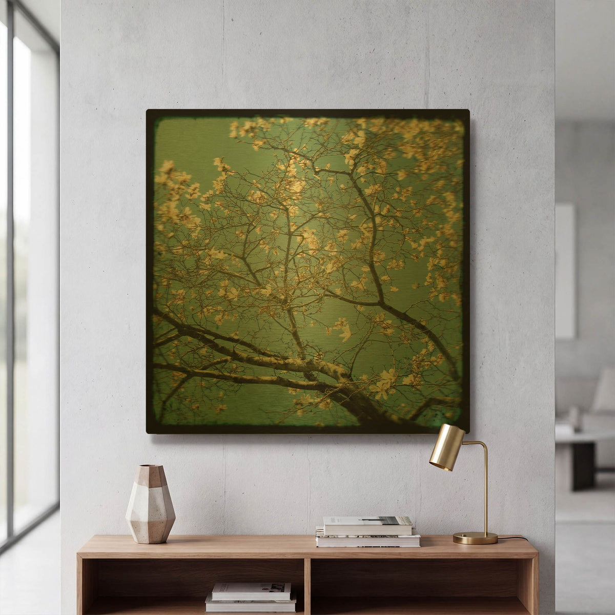 'S1112D - Reach' By Irene Suchocki Gold Metal Wall Art