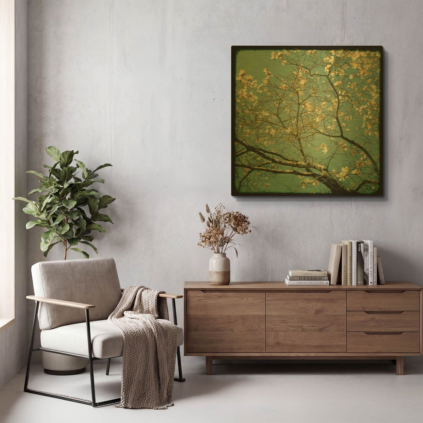 'S1112D - Reach' By Irene Suchocki Gold Metal Wall Art