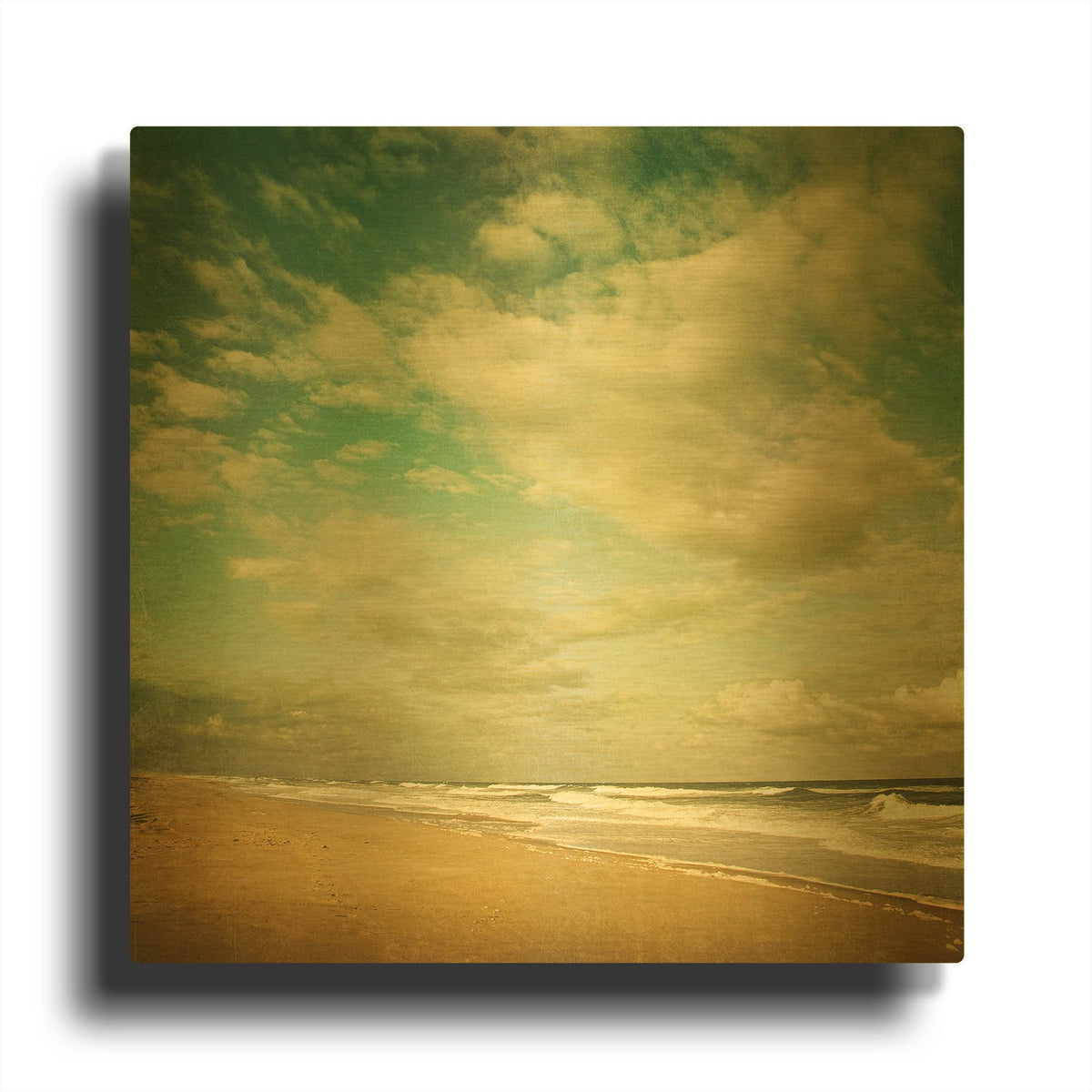 'S1113D - Letting Go of Time' By Irene Suchocki Gold Metal Wall Art