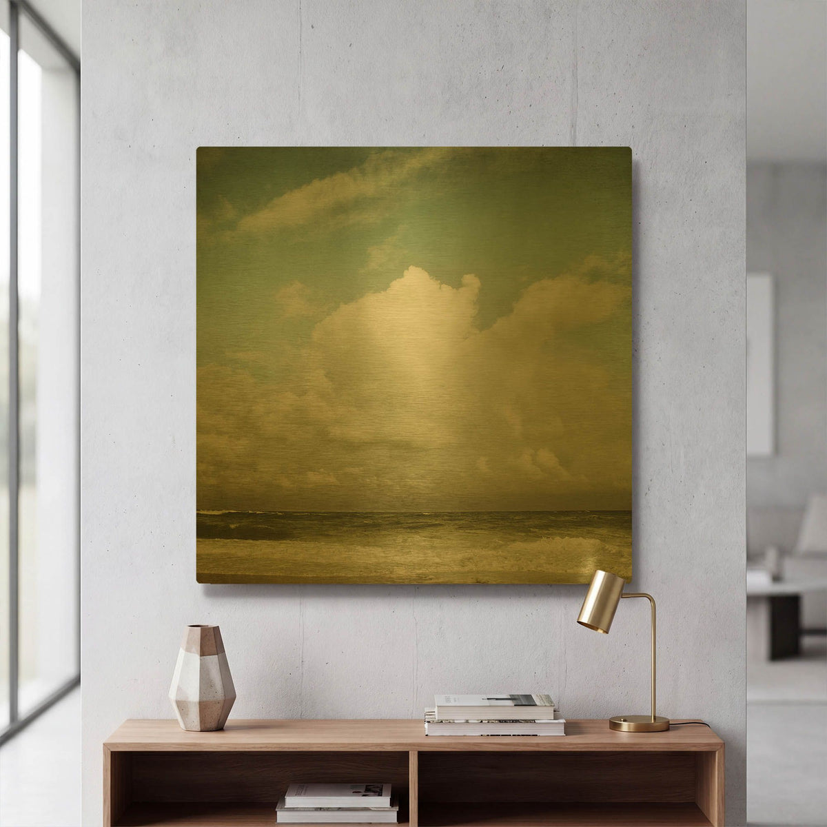 'S1117D' By Irene Suchocki Gold Metal Wall Art