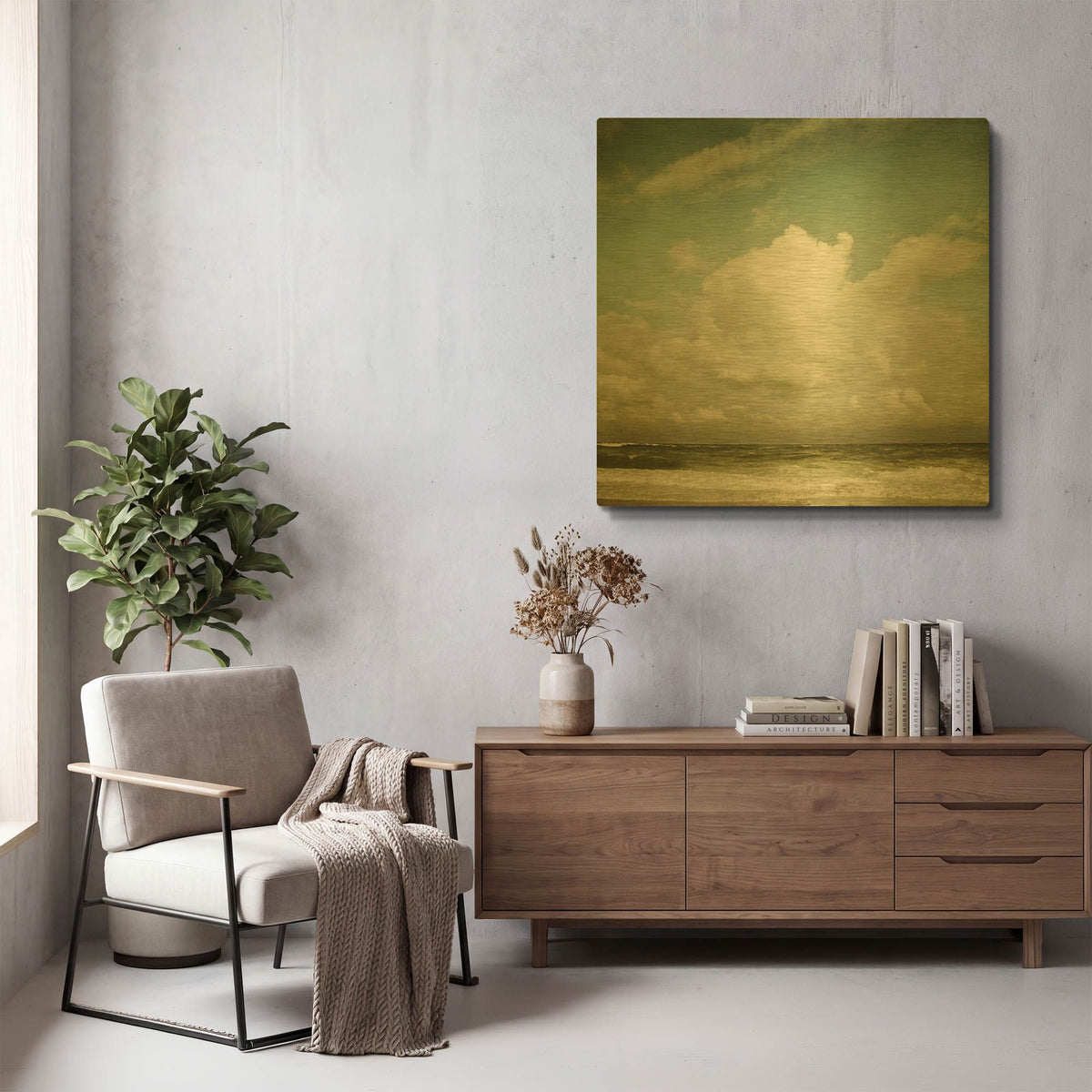 'S1117D' By Irene Suchocki Gold Metal Wall Art