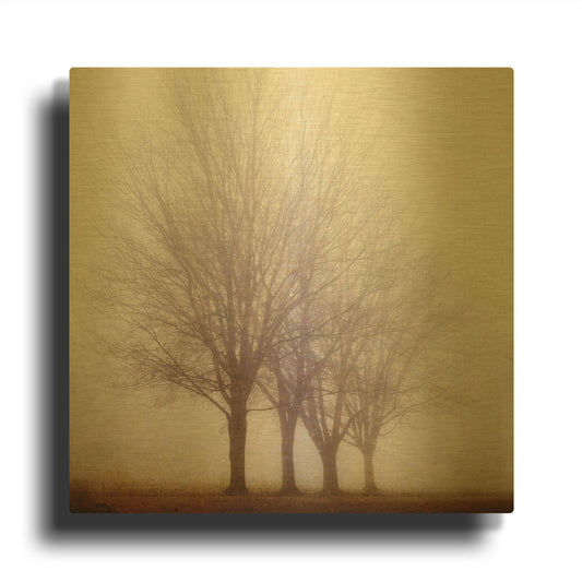 'S1118D - Standing Still' By Irene Suchocki Gold Metal Wall Art