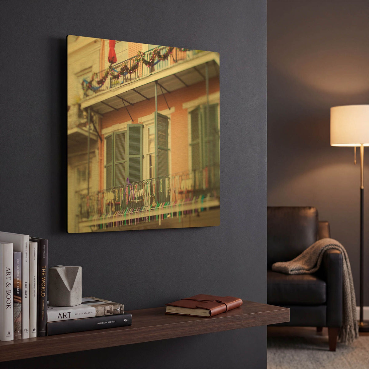 'S1125D - Iron Lace VII' By Irene Suchocki Gold Metal Wall Art