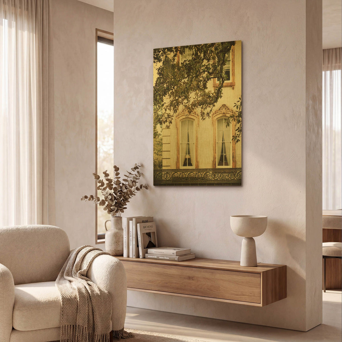 'S1128D - Savannah Charm I' By Irene Suchocki Gold Metal Wall Art