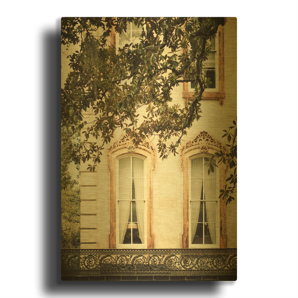 'S1128D - Savannah Charm I' By Irene Suchocki Gold Metal Wall Art