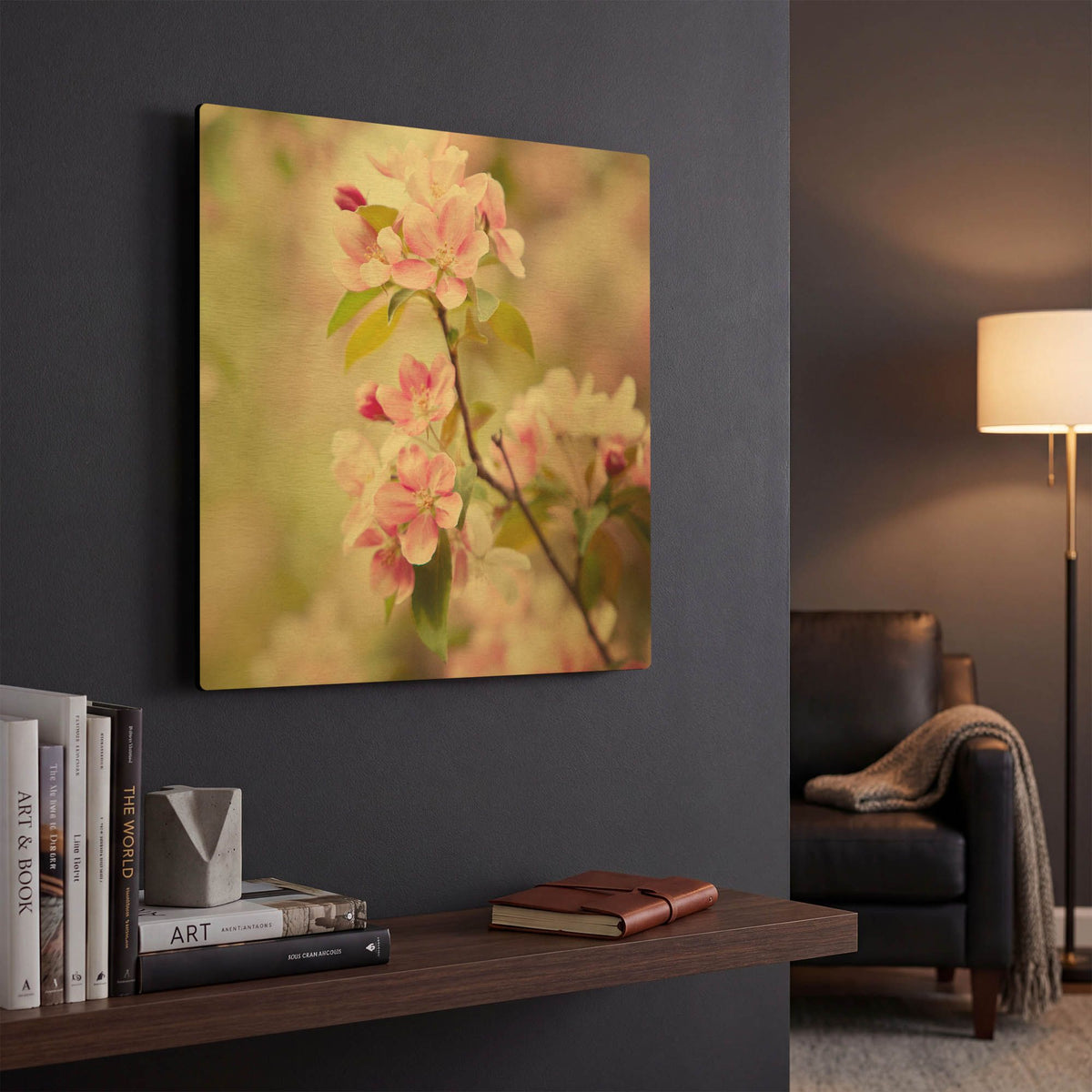 'S1129D - This Fleeting World' By Irene Suchocki Gold Metal Wall Art