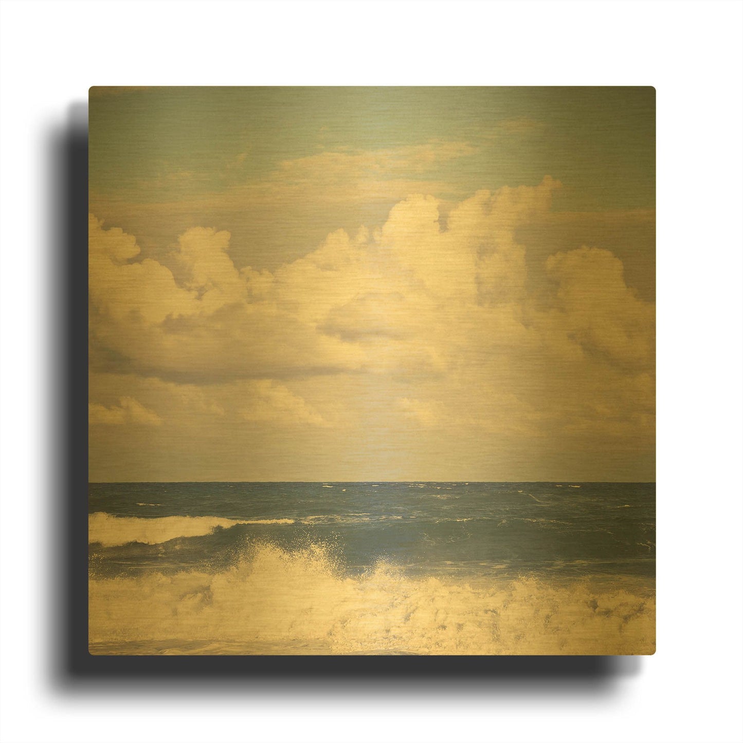 'S1191D - Out to Sea' By Irene Suchocki Gold Metal Wall Art